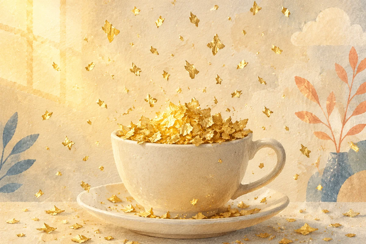 Overflowing Cup of Blessing in Golden Light