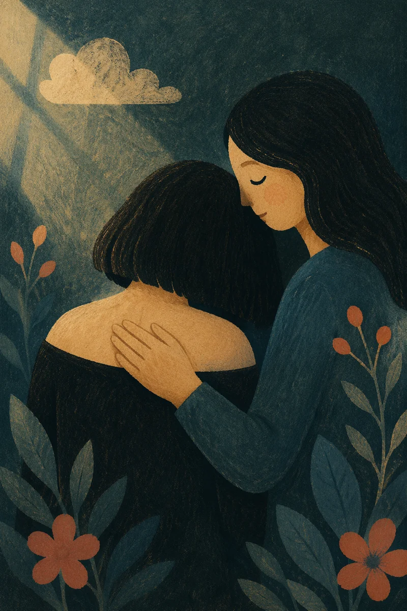 Quiet Compassion Between Two Close Friends