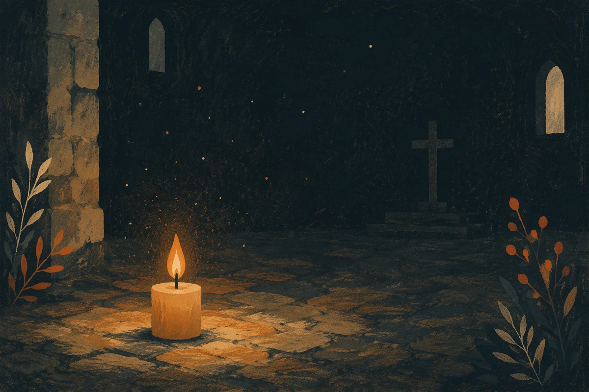 Courageous Candlelight in a Dark Chapel