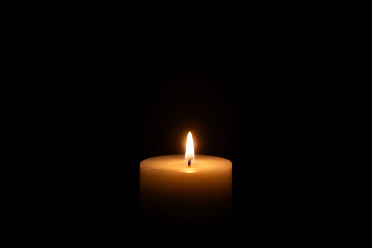 Courage Candle in Vast Darkness