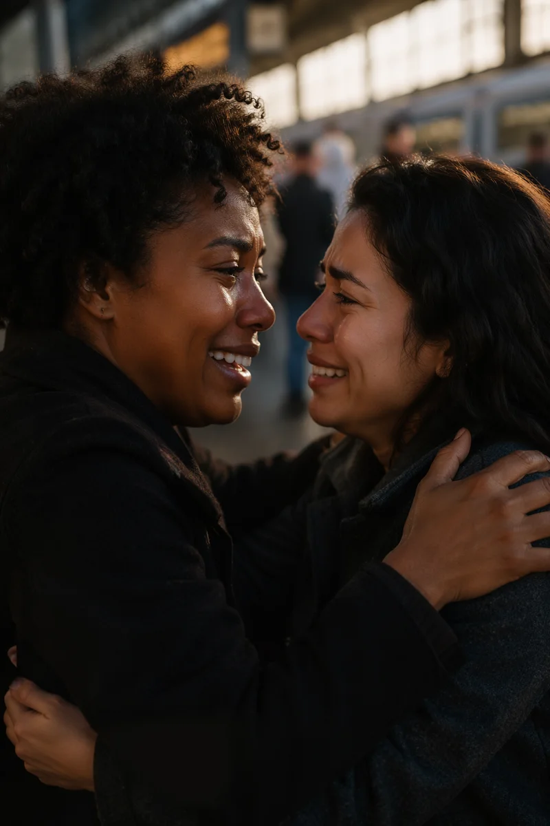 Tearful Reunion Between Two Adult Sisters