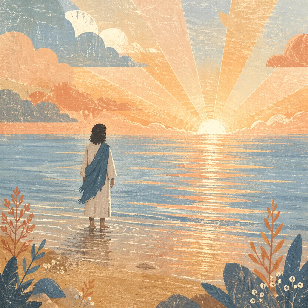 Eternal Life Sunrise Over Endless Ocean