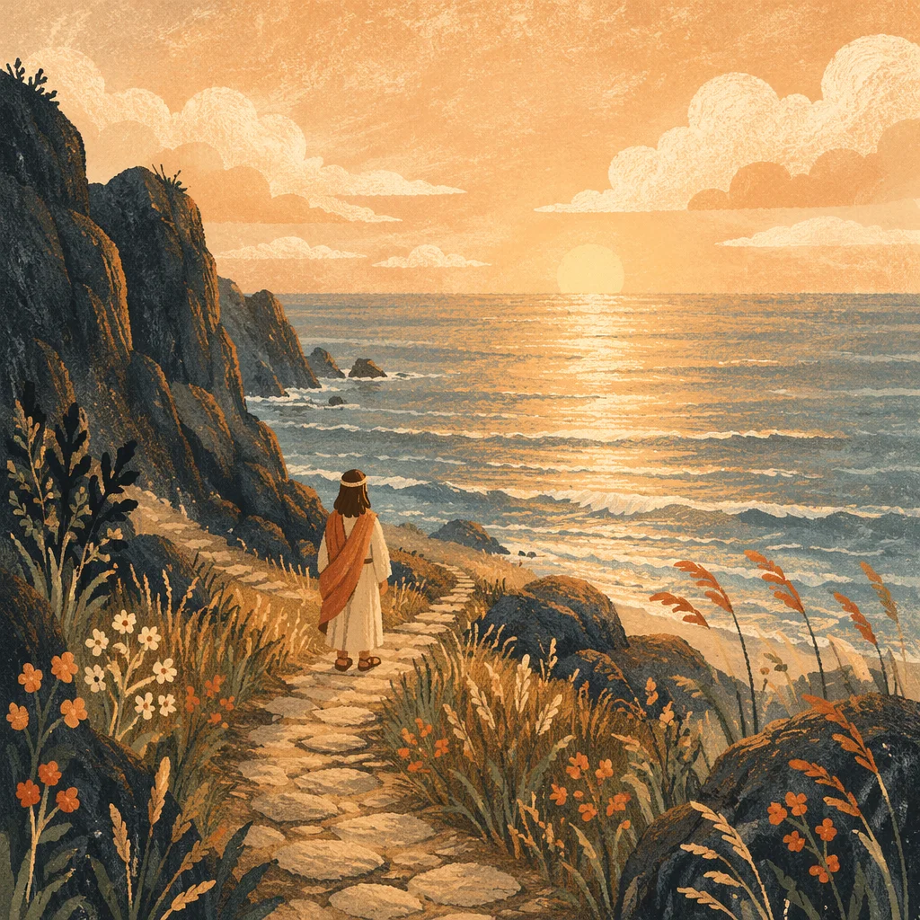 Eternal Sunrise Over Endless Ocean Path