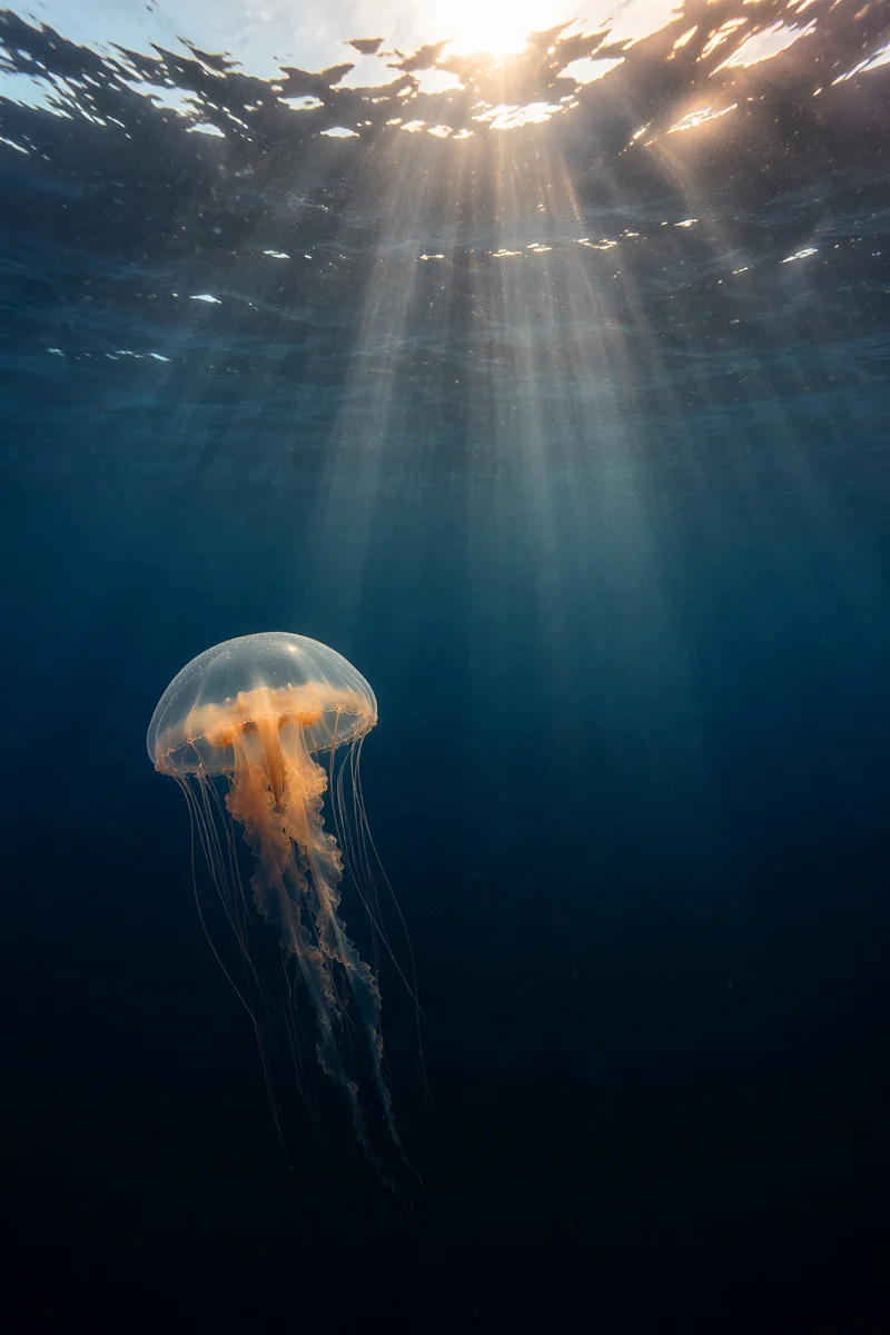 Eternal Life Sunrise Beneath Endless Ocean