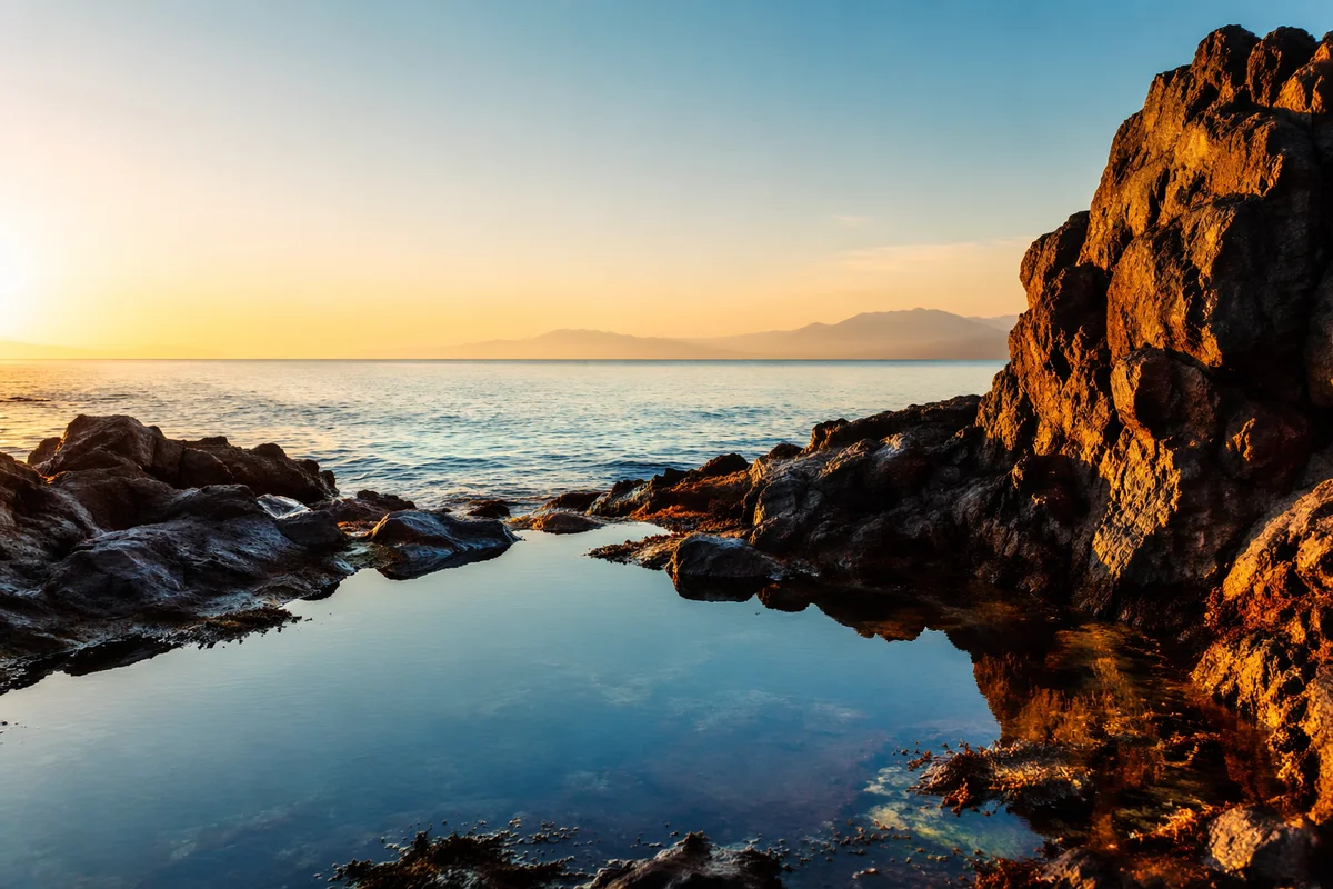 Eternal Life Sunrise Over Endless Ocean