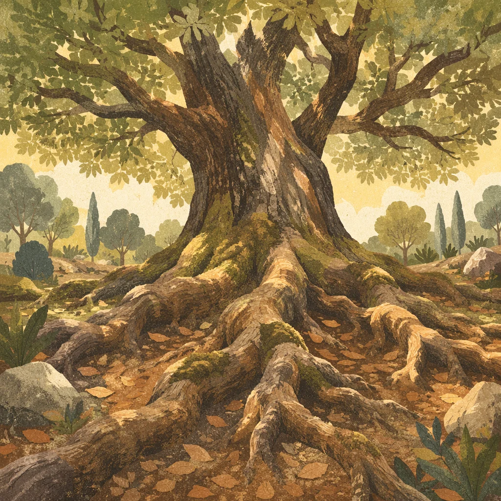 Faithful Ancient Tree with Deep Roots