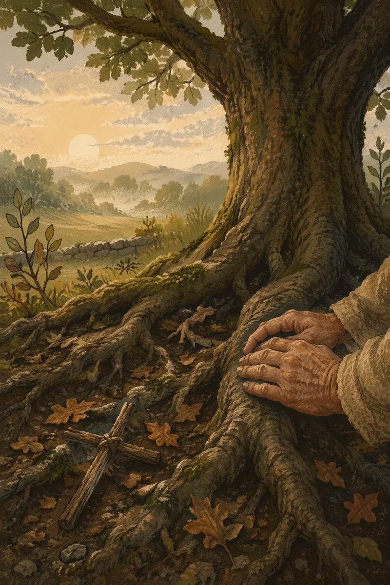 Faithful Roots Beneath Ancient Oak