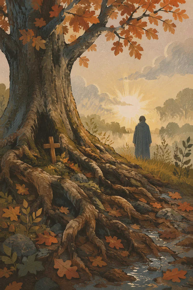 Faithful Roots Beneath Ancient Oak