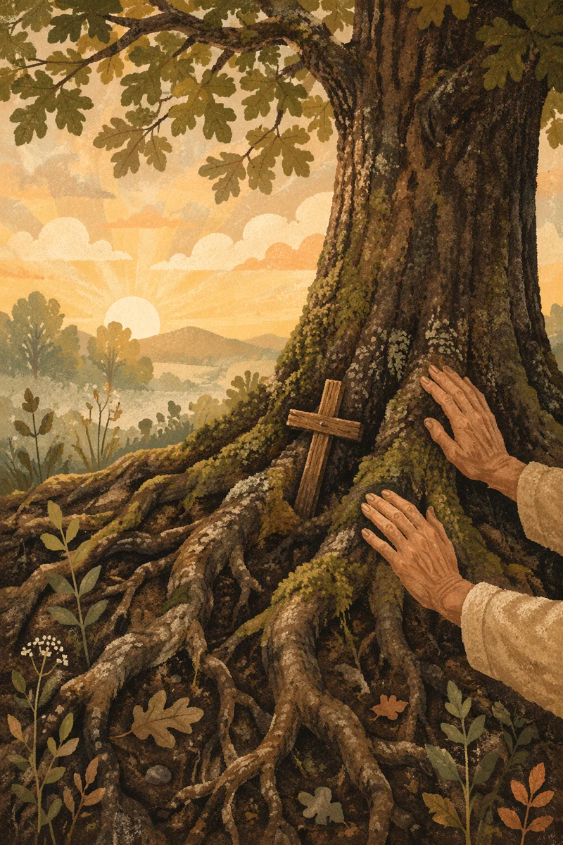 Faithful Oak Roots at Dawn Prayer