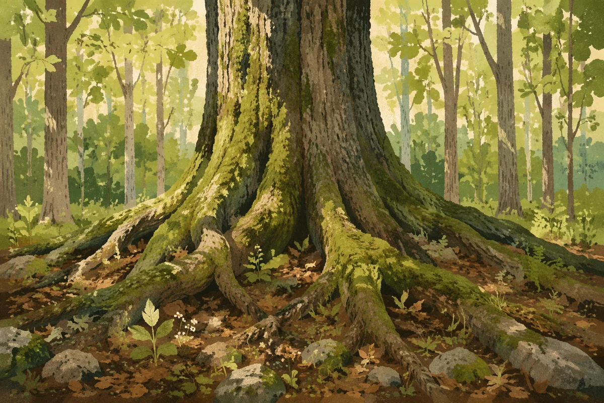 Ancient Tree Roots Symbolizing Faithful Endurance