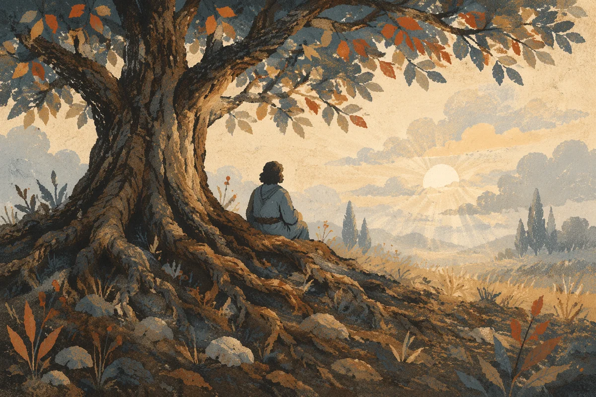 Faithful Ancient Tree with Deep Roots