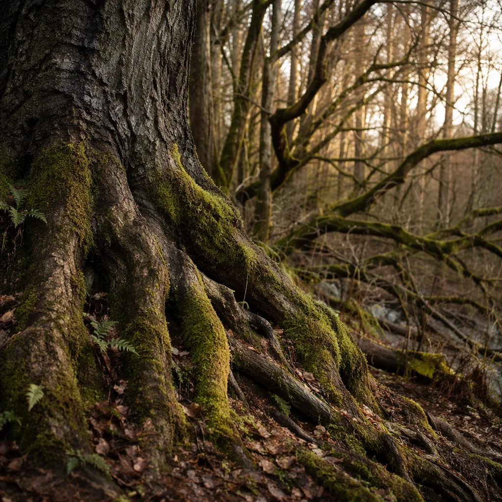 Faithful Ancient Tree With Deep Roots