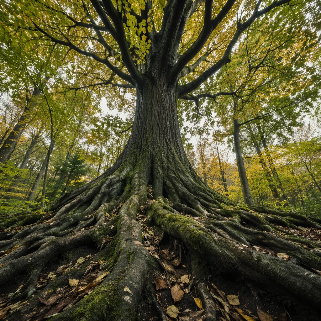 Ancient Tree Roots Symbolizing Faithfulness