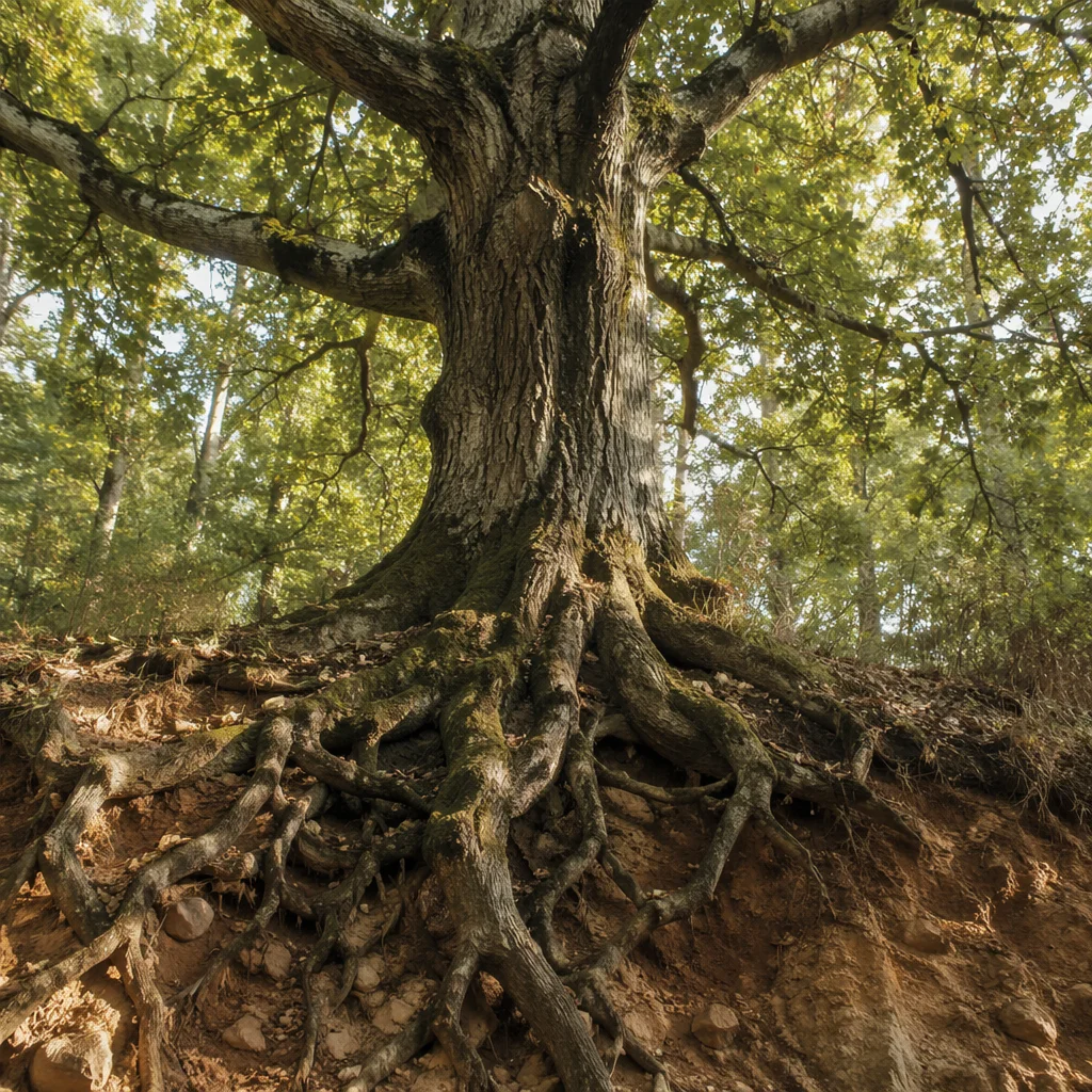 Faithful Ancient Tree with Deep Roots