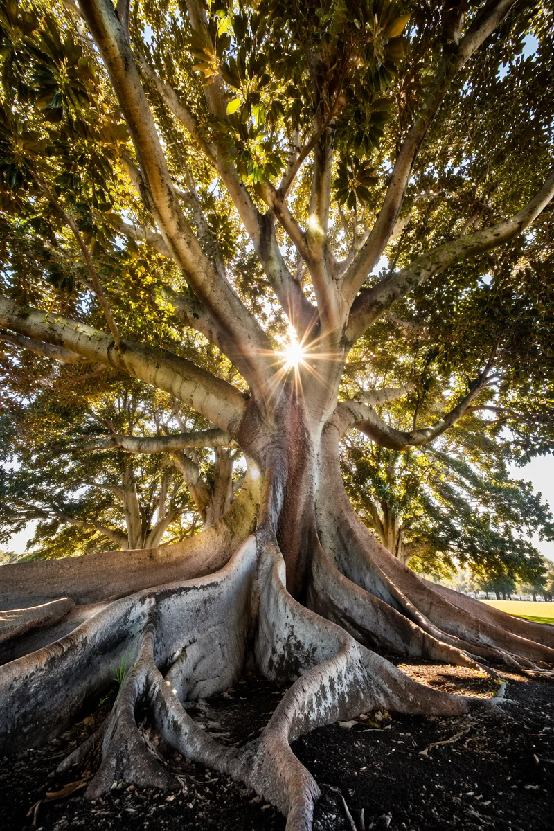 Faithful Ancient Tree With Deep Roots