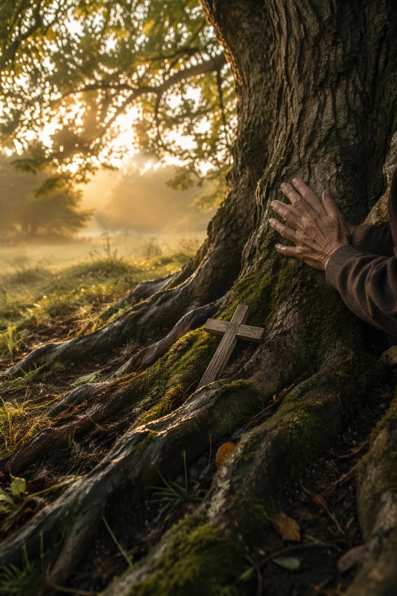 Faithful Oak Roots at Dawn