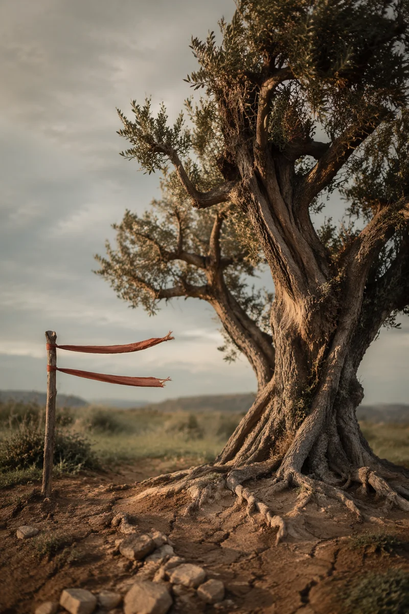 Faithful Ancient Tree With Deep Roots