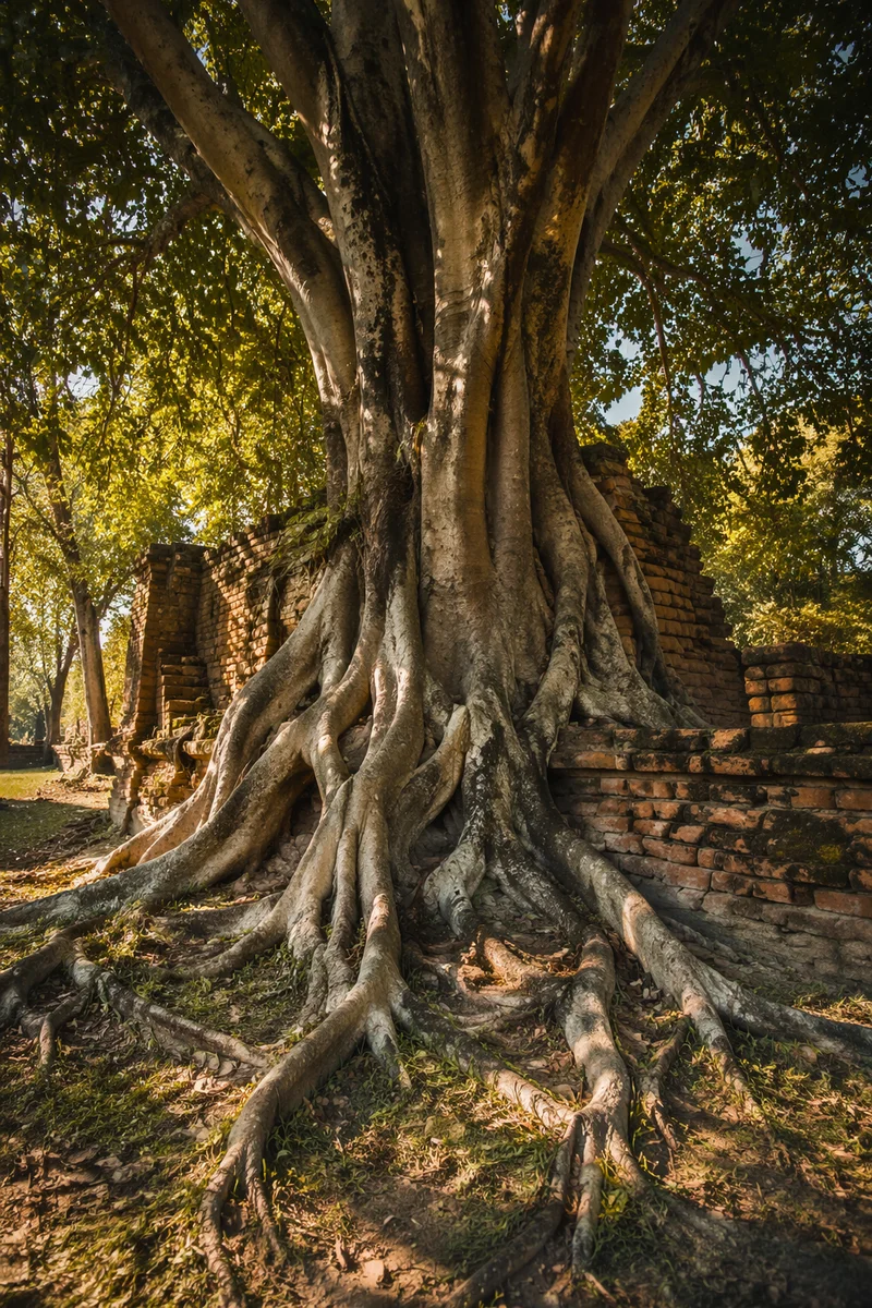 Ancient Tree Roots Symbolizing Faithfulness