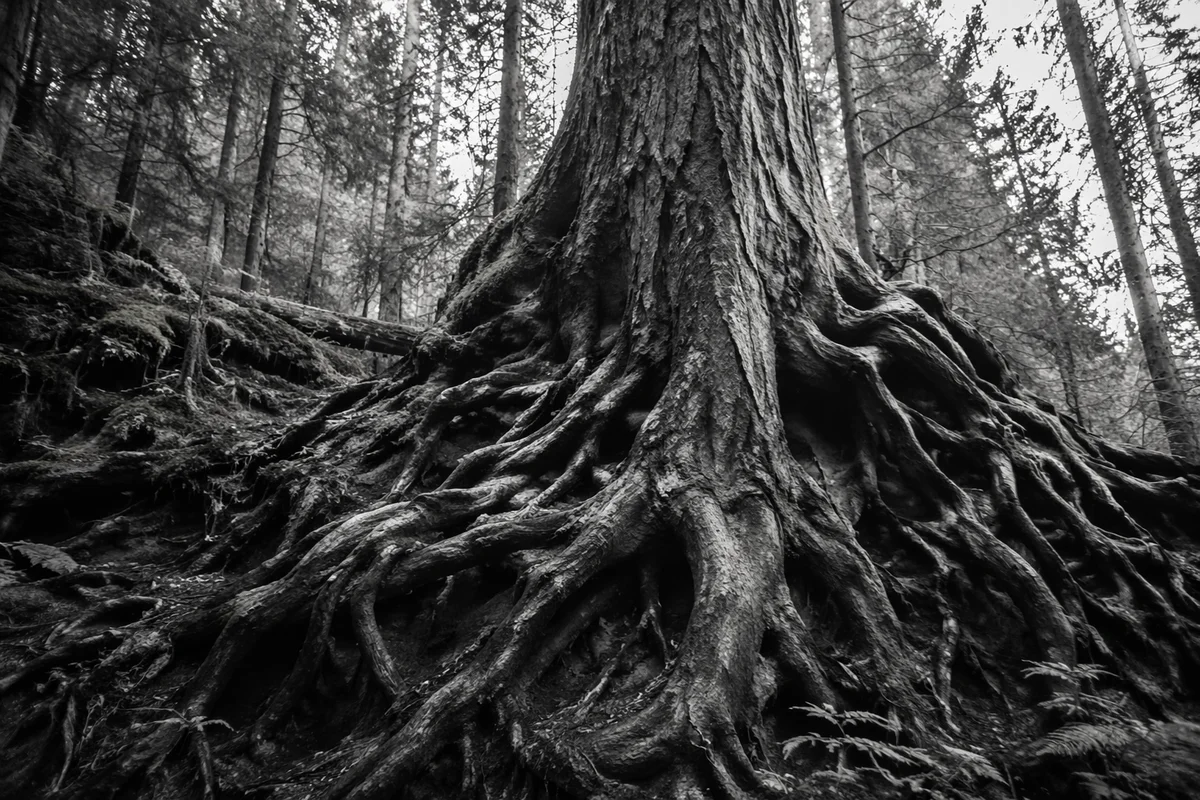 Ancient Tree Roots Symbolizing Faithfulness
