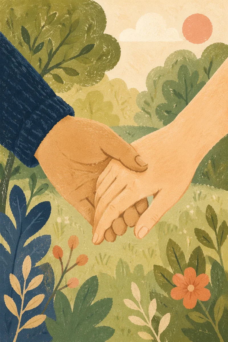 Forgiveness Hands Letting Go in Soft Light