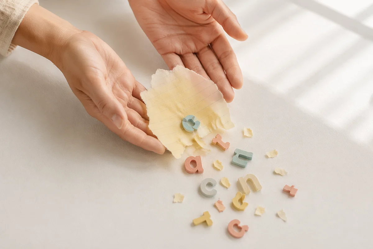 Forgiving Hands Releasing Pastel Letters