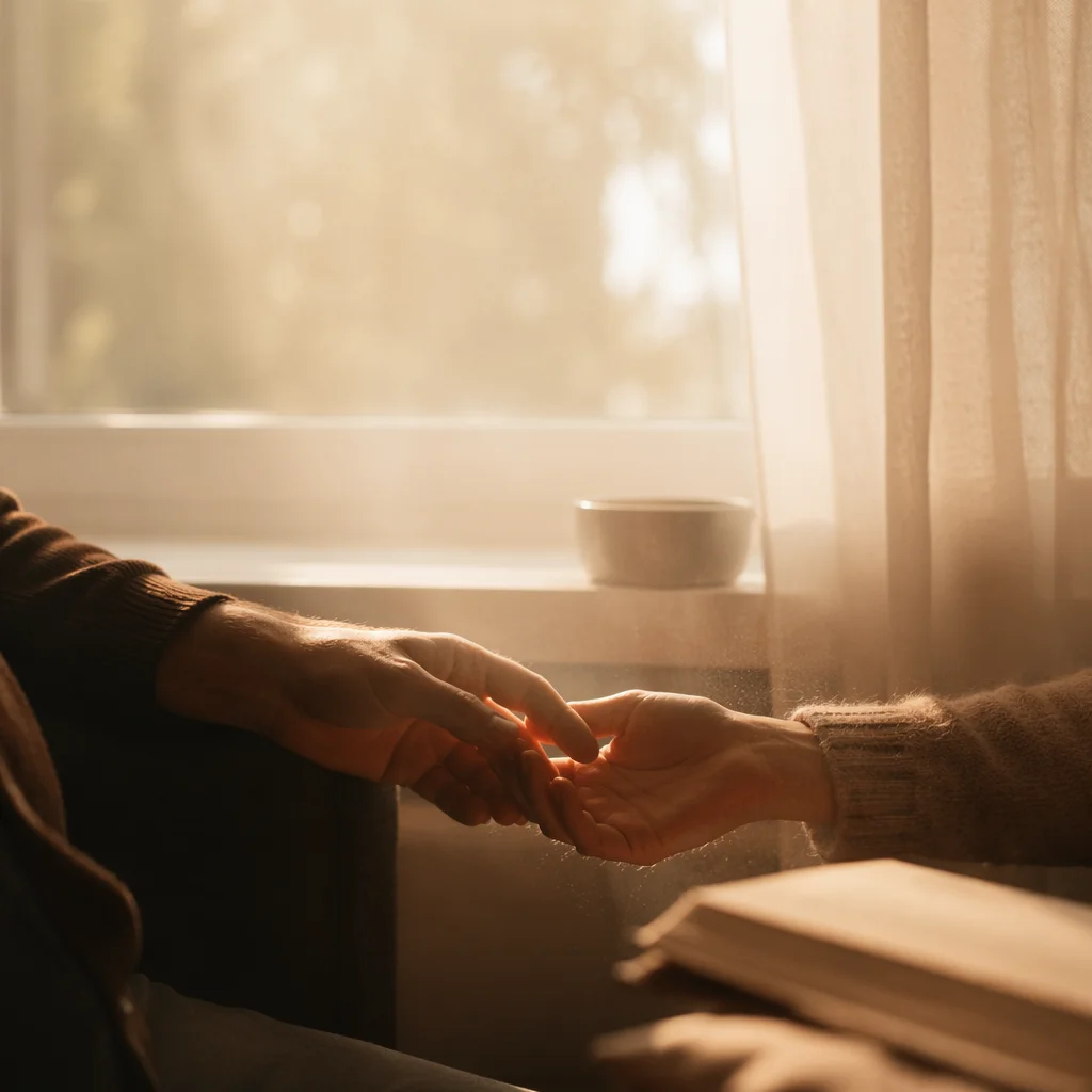 Forgiving Hands Letting Go in Morning Light