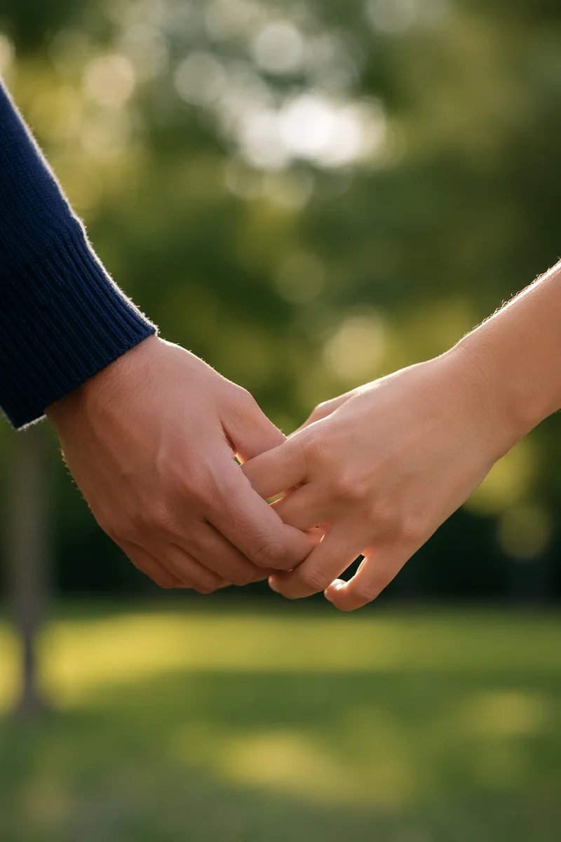 Forgiveness Hands Letting Go in Soft Light