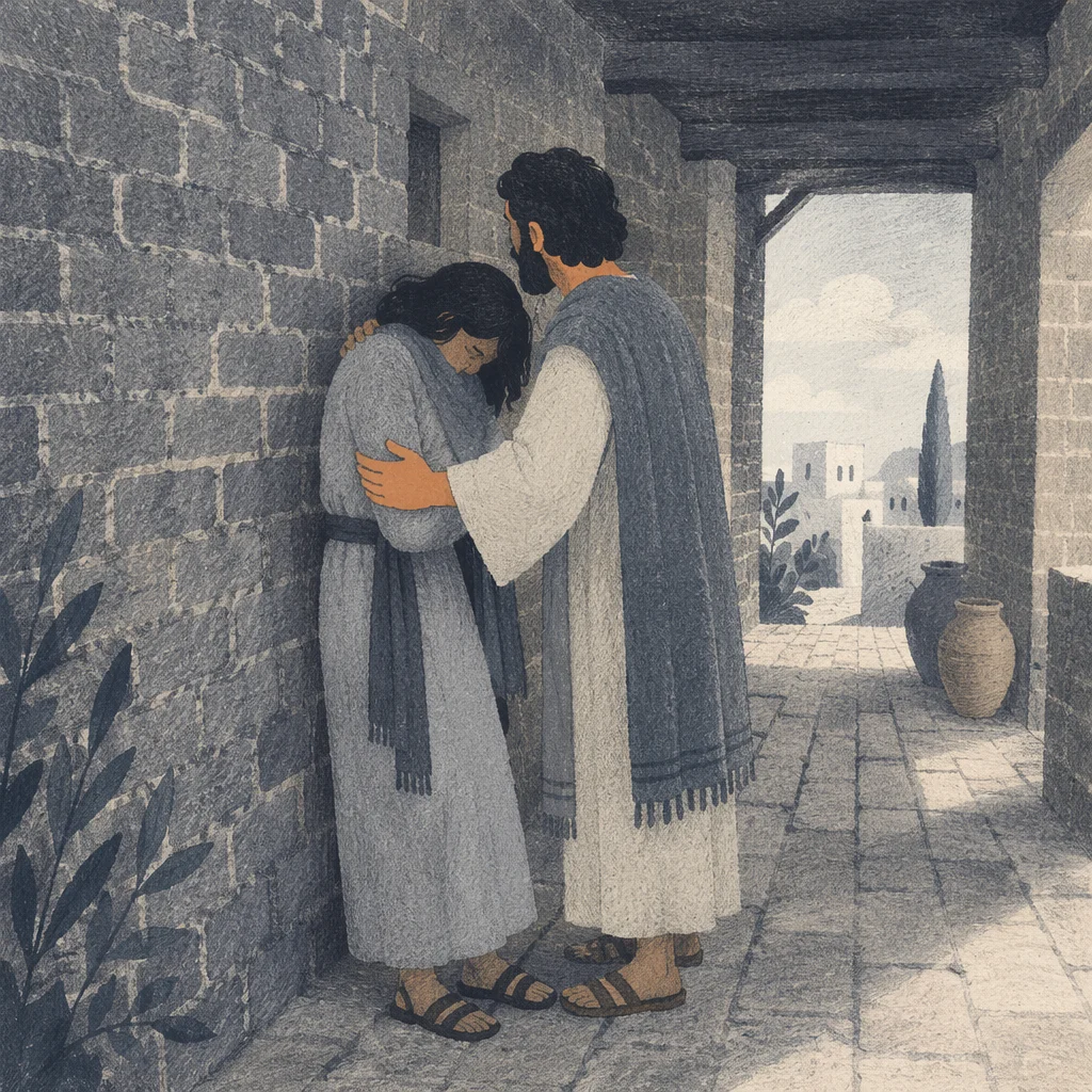 Quiet Forgiveness in a Tearful Embrace