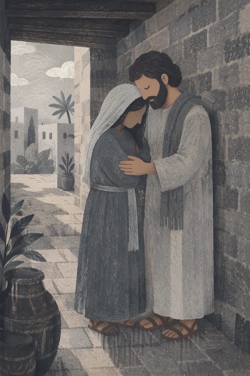 Quiet Forgiveness in a Tearful Embrace
