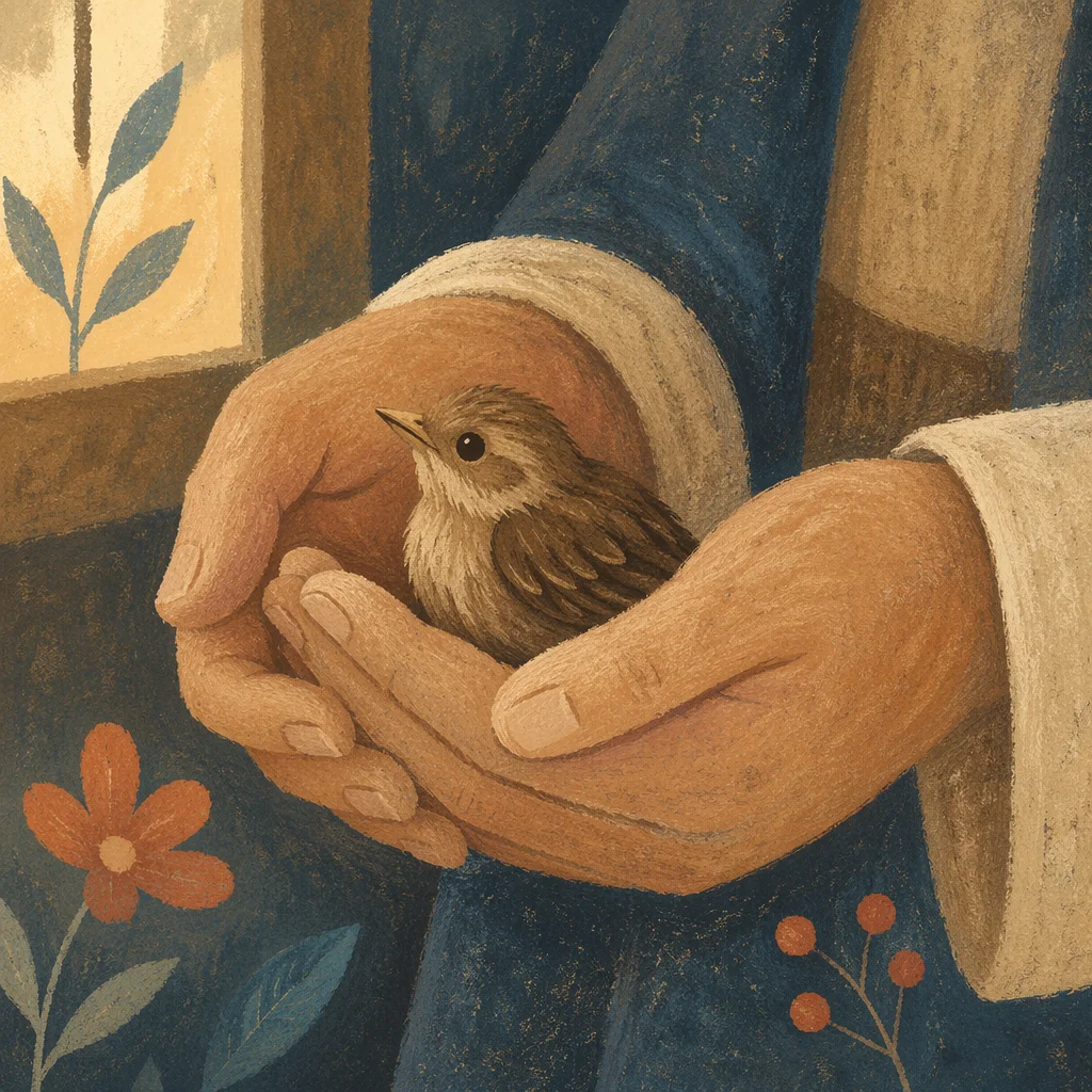 Gods Love in Gentle Caring Hands