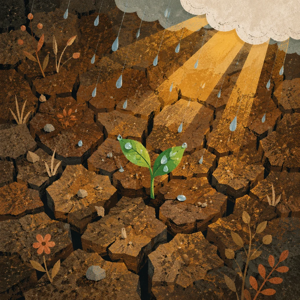 Grace Rain Renewing Dry Cracked Earth