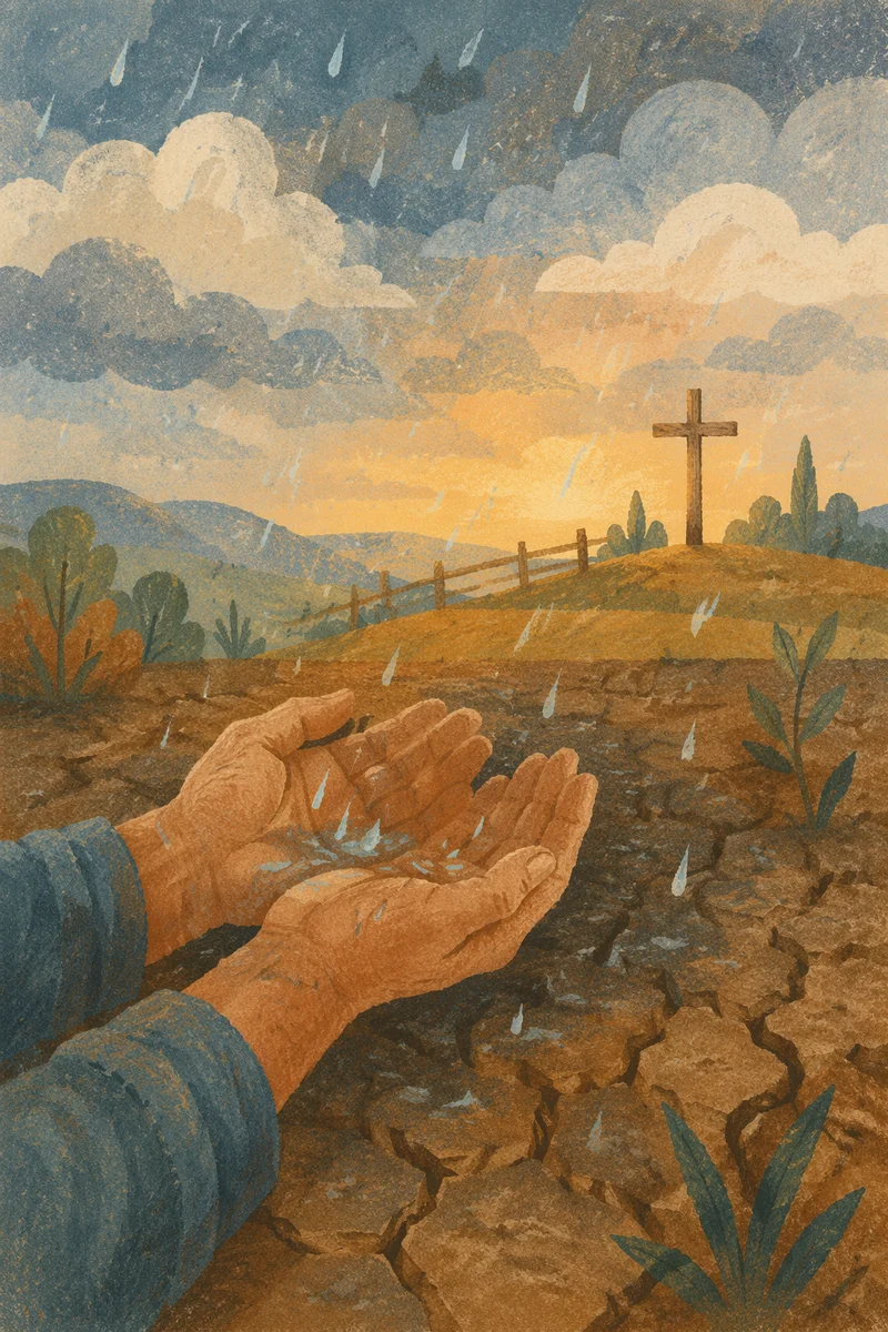 Grace Rain on Cracked Earth
