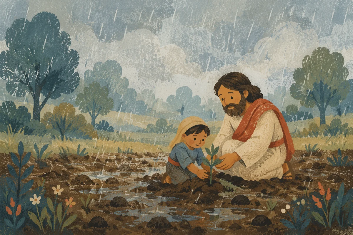 Grace Rain Renewing Parched Earth