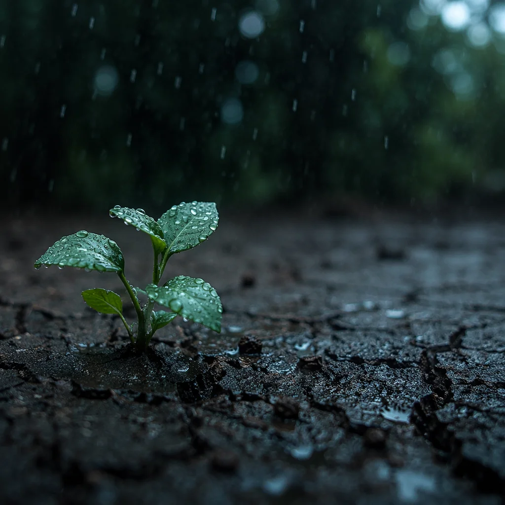 Grace Rain Renewing Cracked Dry Earth