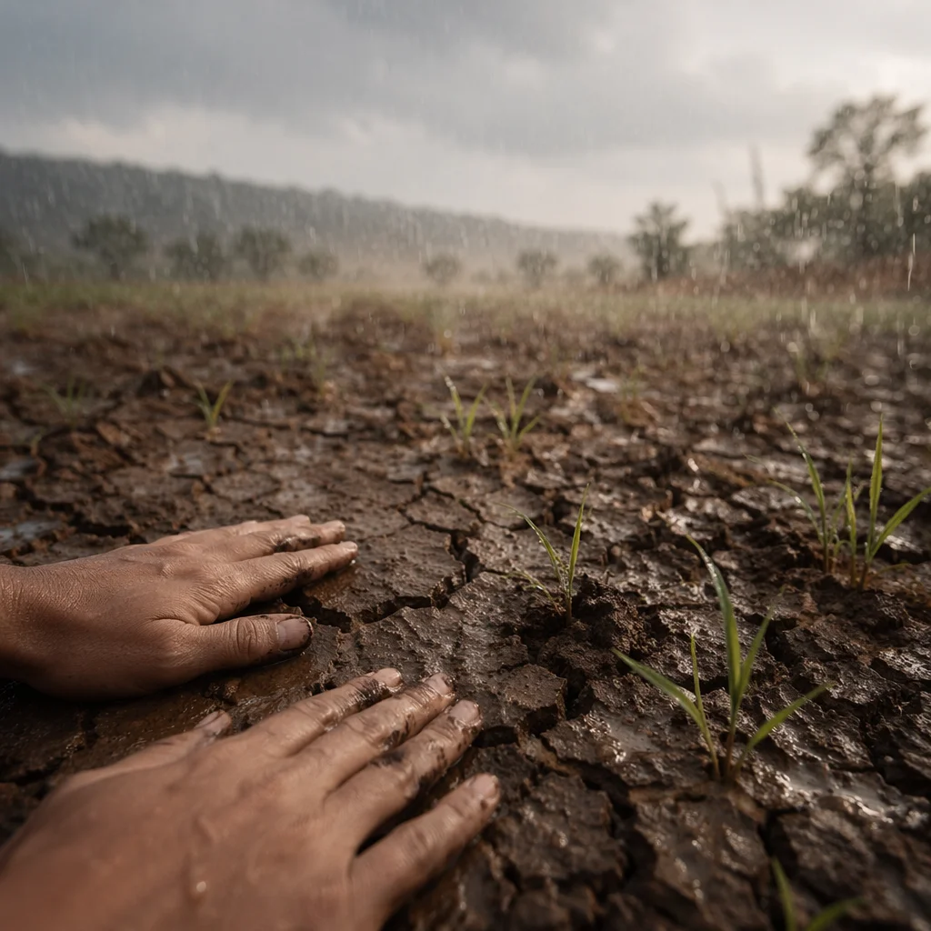 Grace Rain Renewing Cracked Dry Earth