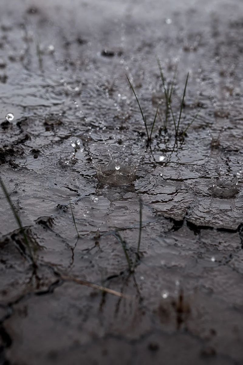 Grace Rain Restoring Cracked Dry Earth