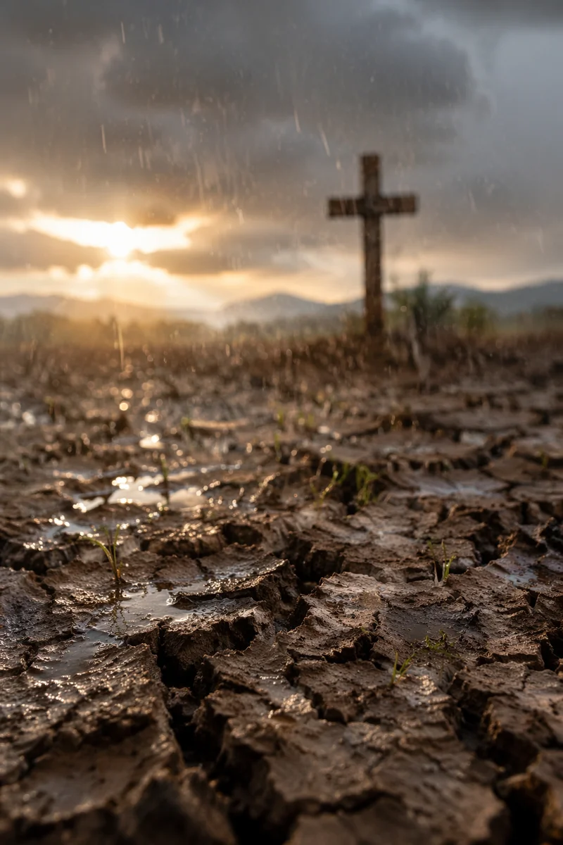 Grace Rain Renewing Cracked Earth