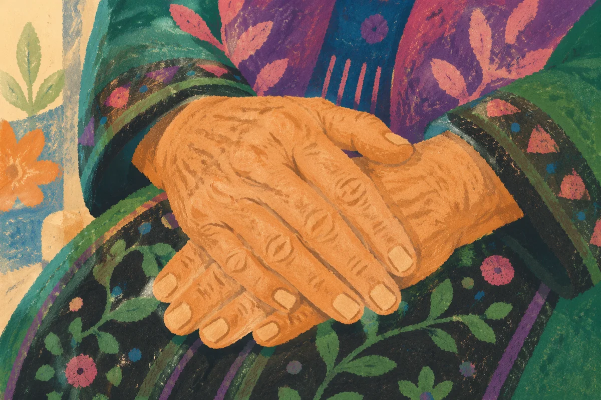 Healing Hands in Gentle Rest and Peace