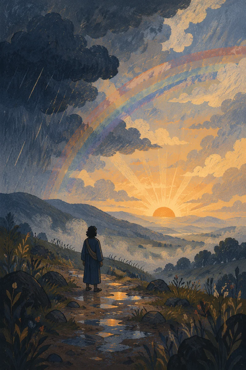Hopeful Sunrise After Stormy Night