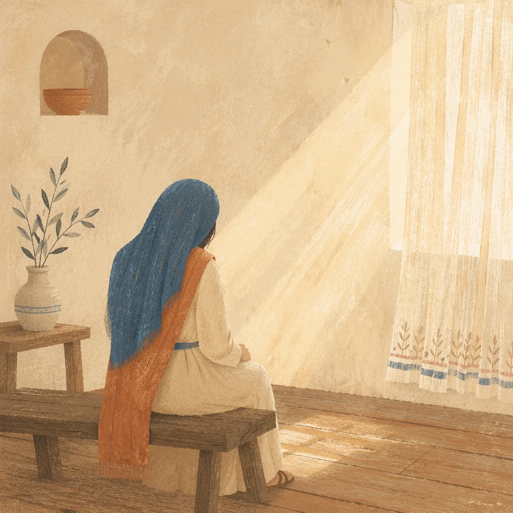 Humble Prayer in Gentle Morning Light
