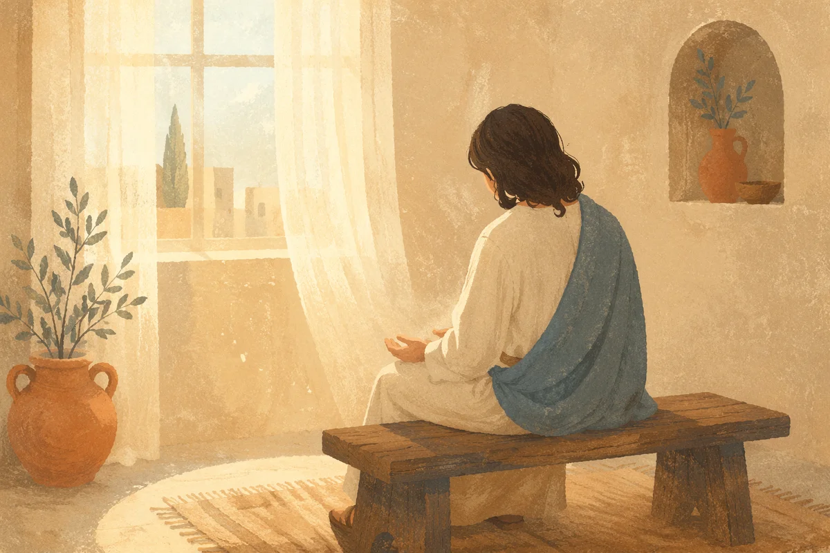 Humble Prayer in Gentle Morning Light