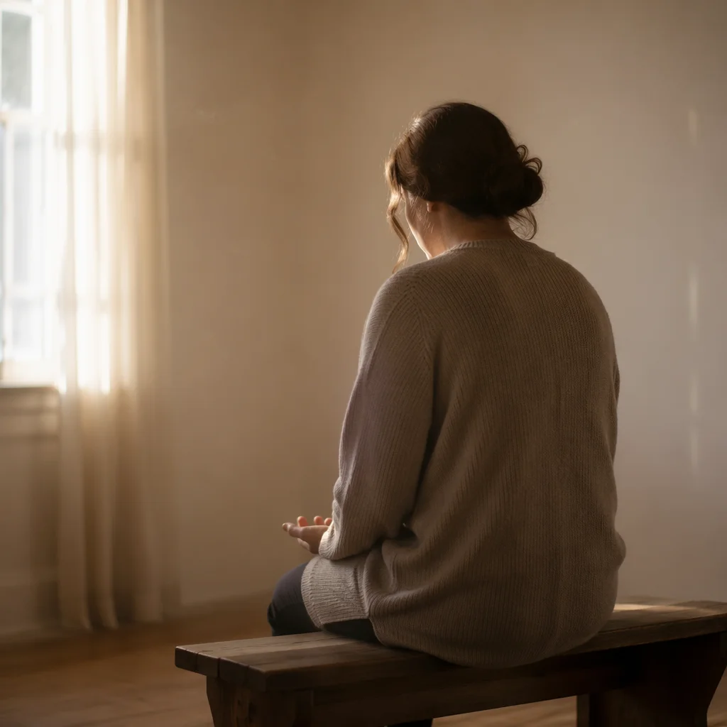 Humble Prayer in Gentle Morning Light