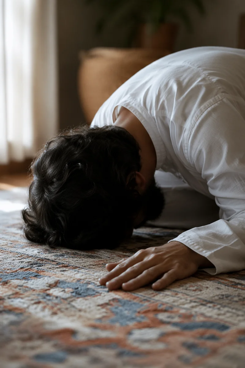 Humble Prayer in Gentle Window Light