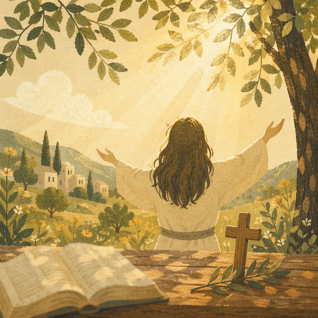 Joyful Morning Sunlight in Christian Grove