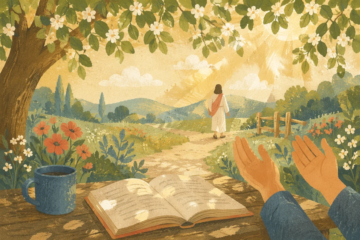 Quiet Christian Joy in Morning Sunlight