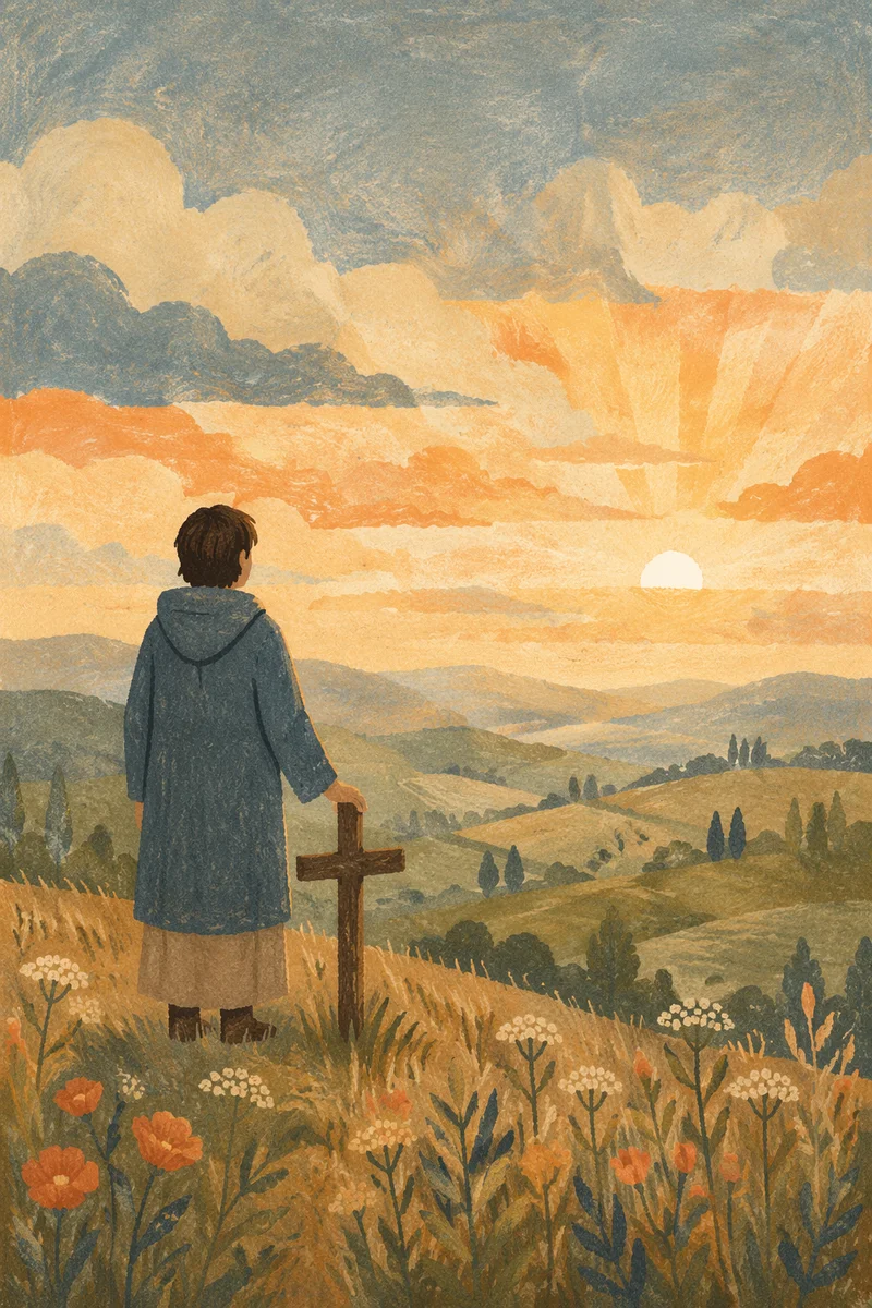 Longing Soul Watching Dawn Horizon