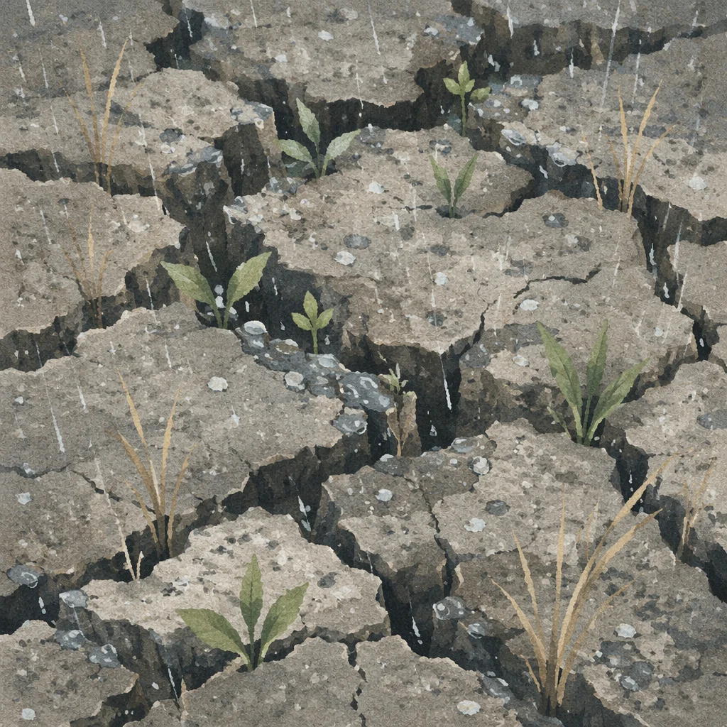 Mercy Rain Renewing Cracked Dry Soil