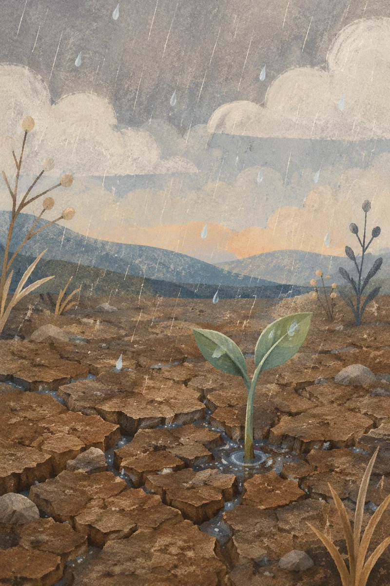 Gentle Rain Bringing Mercy to Dry Soil