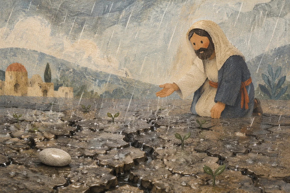 Merciful Rain on Cracked Earth
