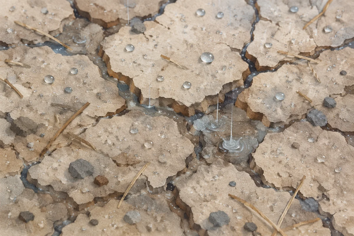 Gentle Rain of Mercy on Cracked Soil